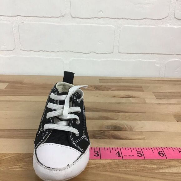 BABY Converse All Star Chuck Taylor  black shoes size 4 - Picture 10 of 15